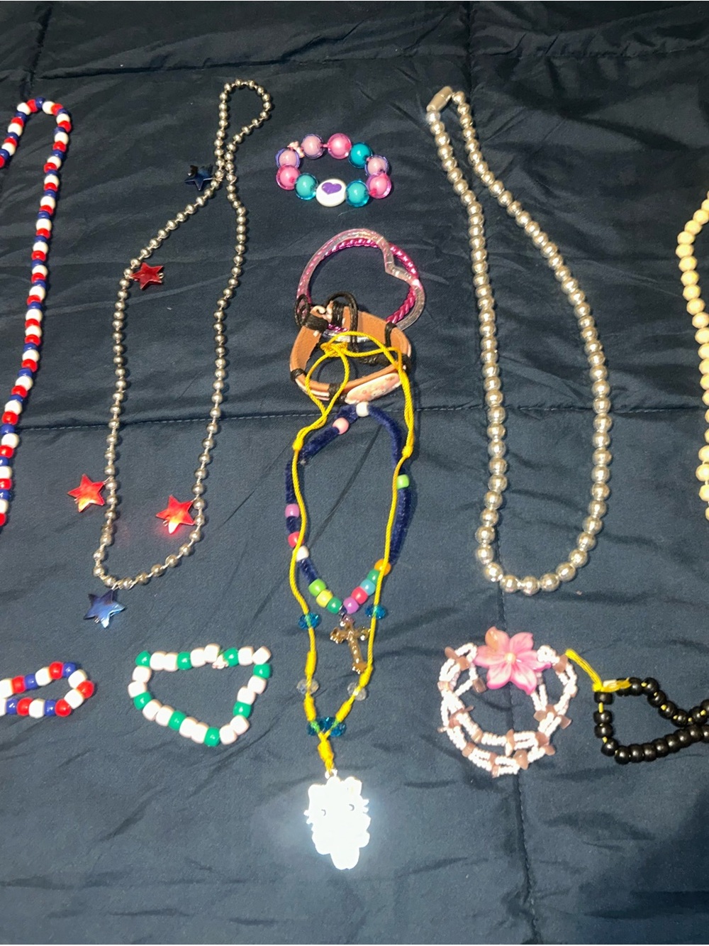 Handmade Multicolor Beaded Necklace Girls Accessories